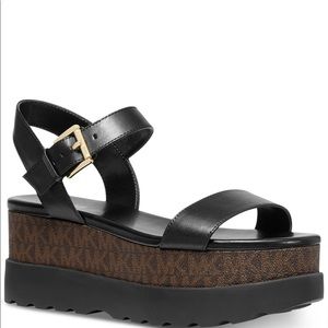 Michael Kors Signature Logo Flatform Sandals